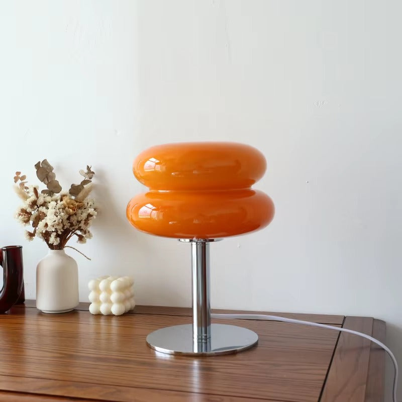 Creative Hamburger Glass Table Lamp – USB, B22/E14 Base