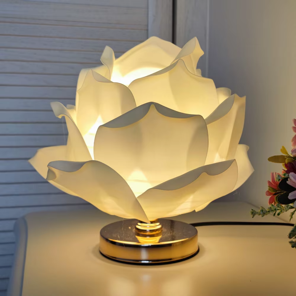 Modern Oval Crystal LED Table Lamp – Eye-Caring Bedroom Light