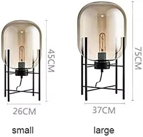 Nordic Glass Vertical Floor Lamp – Modern LED Lighting