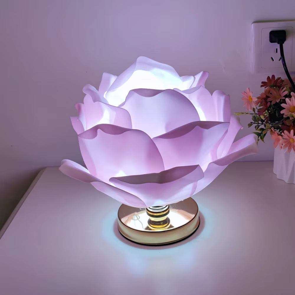 Modern Oval Crystal LED Table Lamp – Eye-Caring Bedroom Light