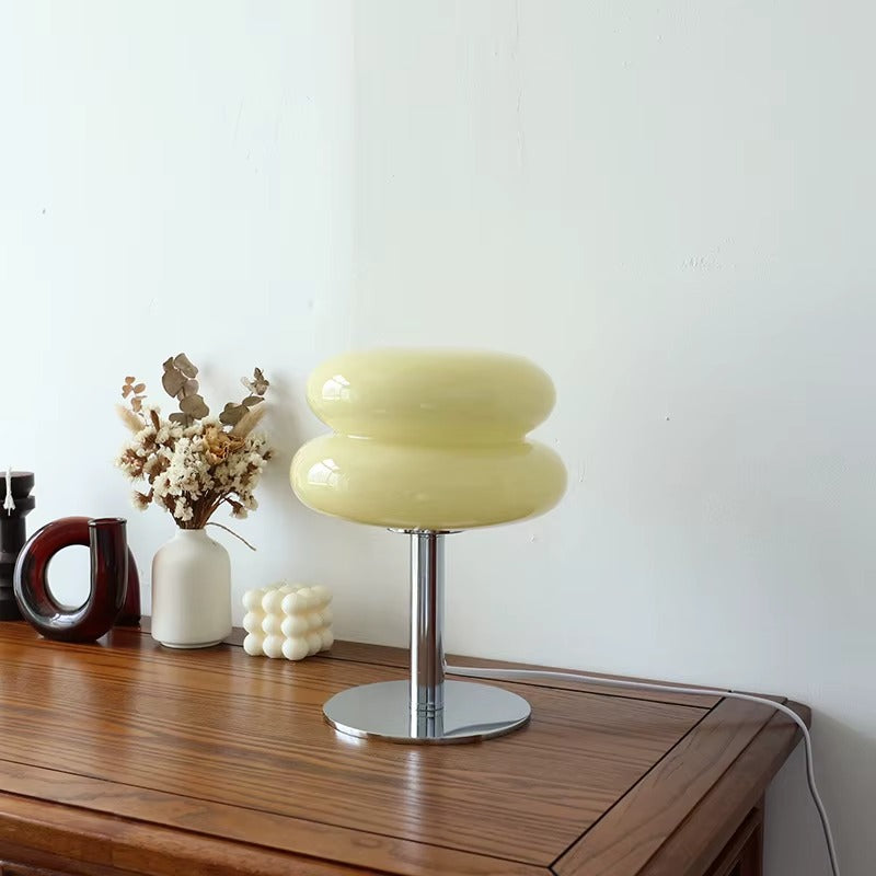 Creative Hamburger Glass Table Lamp – USB, B22/E14 Base