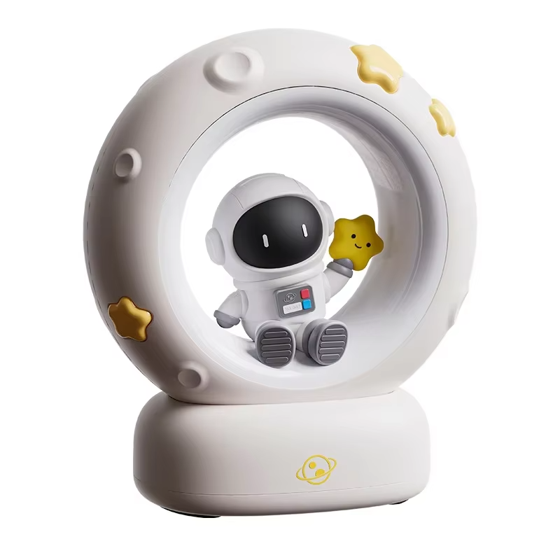 Cute Star-Catching Night Light – USB Rechargeable Dimmable LED