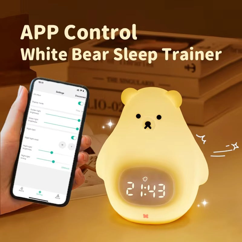 EN71 Certified Silicone Baby Night Light – Bite-Proof Soft Glow, Temperature Monitor (CE/FCC)