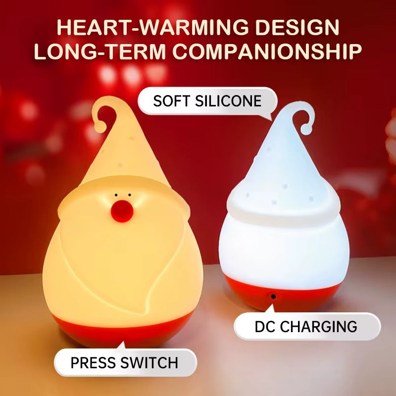 Cute LED Silicone Snowman Night Light – Holiday Christmas Gift for Girls