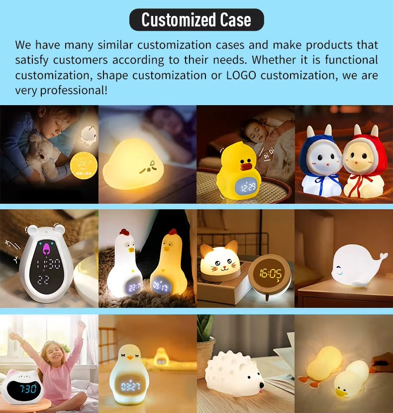 Midnight Feeding Night Light – Soft Glow Silicone LED Lamp for Babies