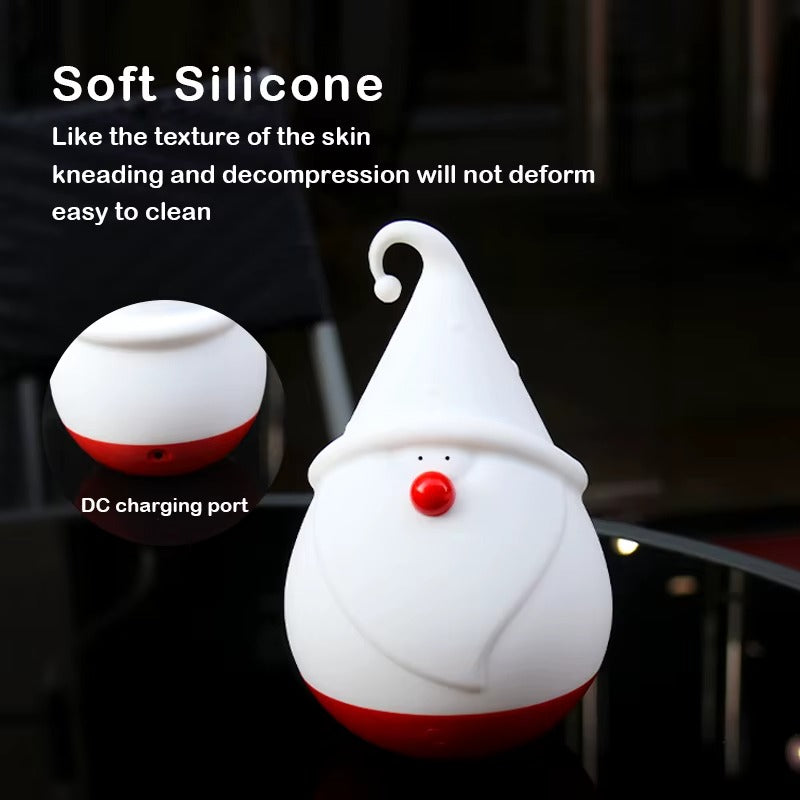 Cute LED Silicone Snowman Night Light – Holiday Christmas Gift for Girls