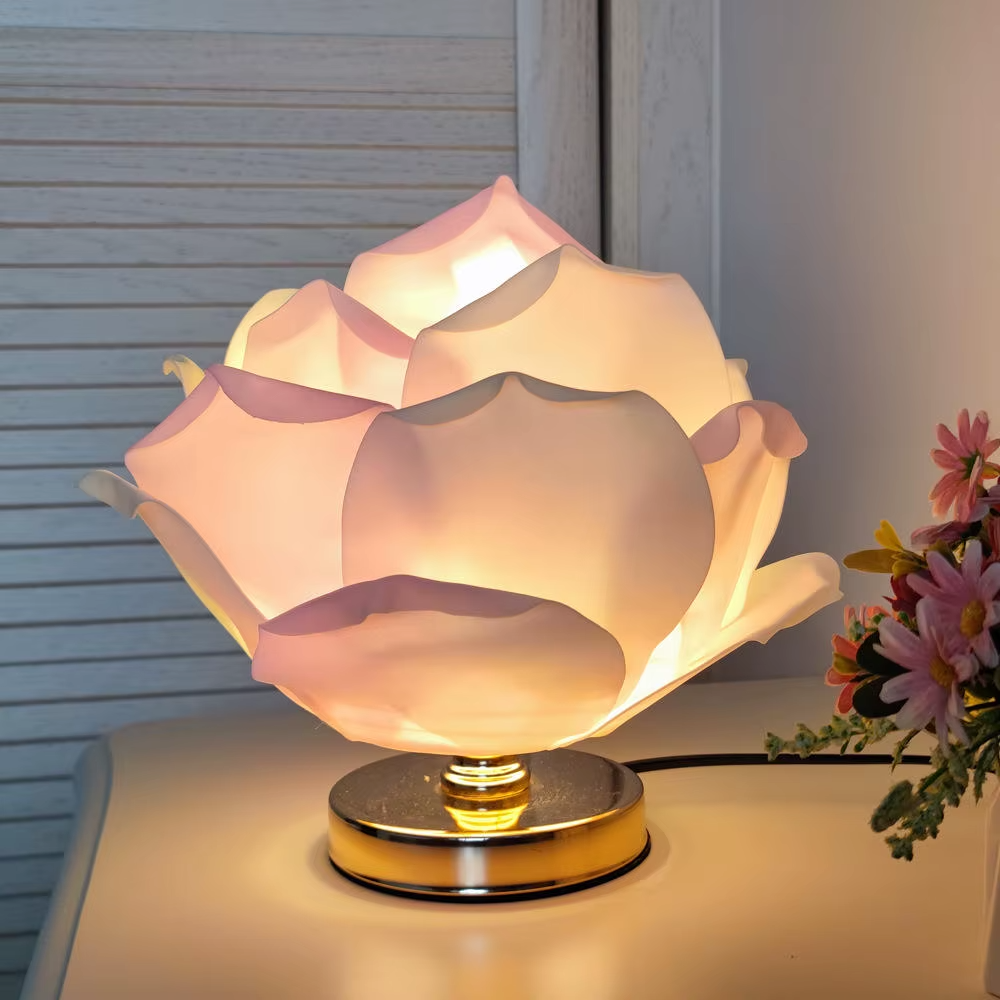 Modern Oval Crystal LED Table Lamp – Eye-Caring Bedroom Light