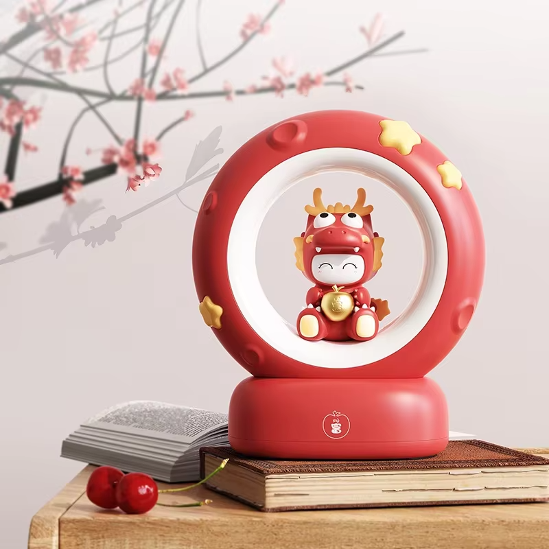 Cute Star-Catching Night Light – USB Rechargeable Dimmable LED